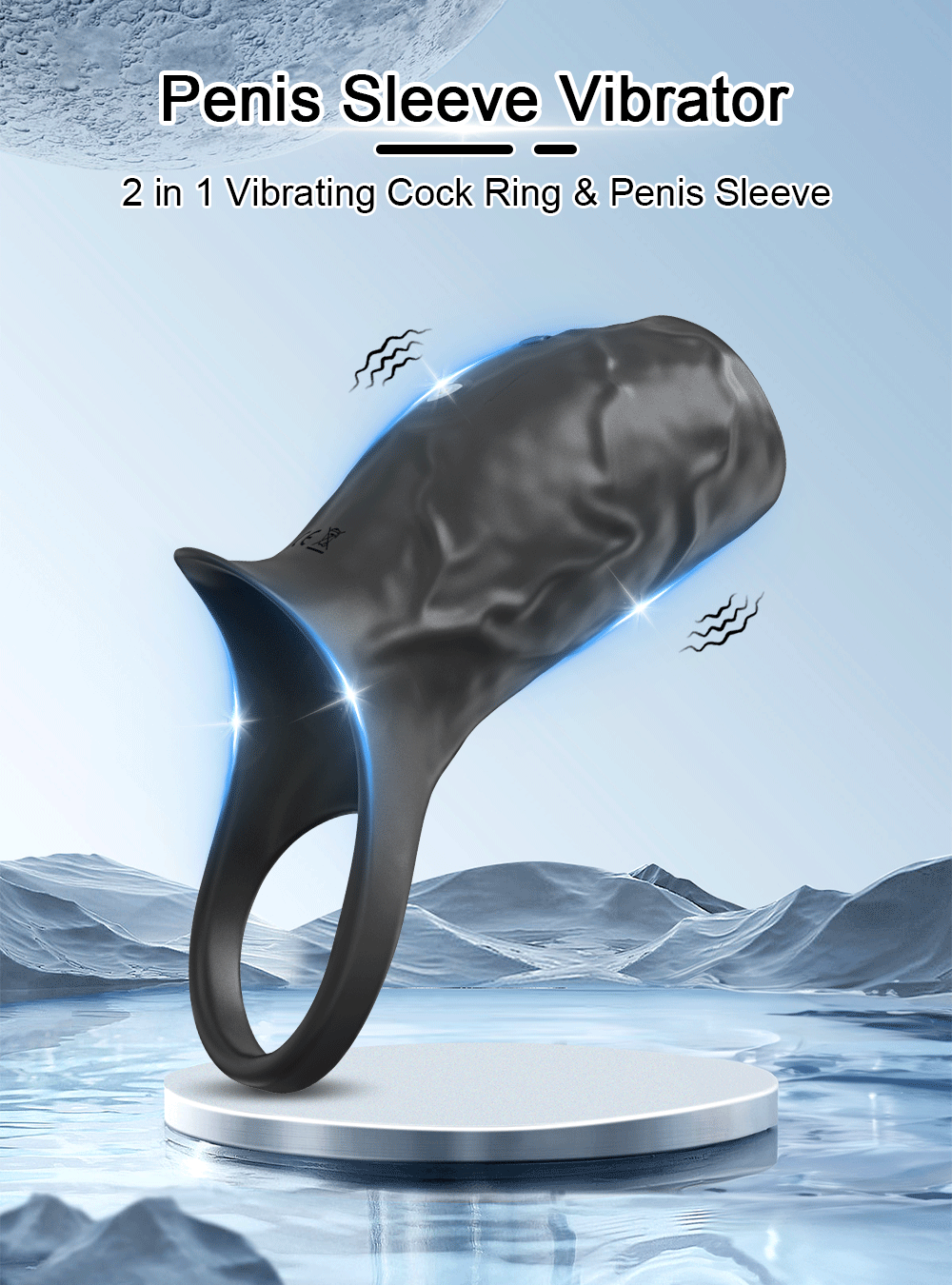 Men’s Penis Sleeve Rechargeable Sex Toy – 157 - Image 5